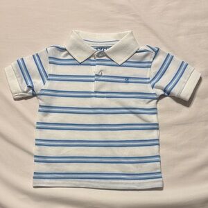 Izod Baby Polo Shirt with Blue and White Stripes